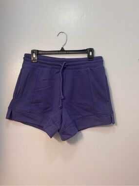 DSG Indigo Blue Drawstring Mid-rise Fleece Shorts Sz S